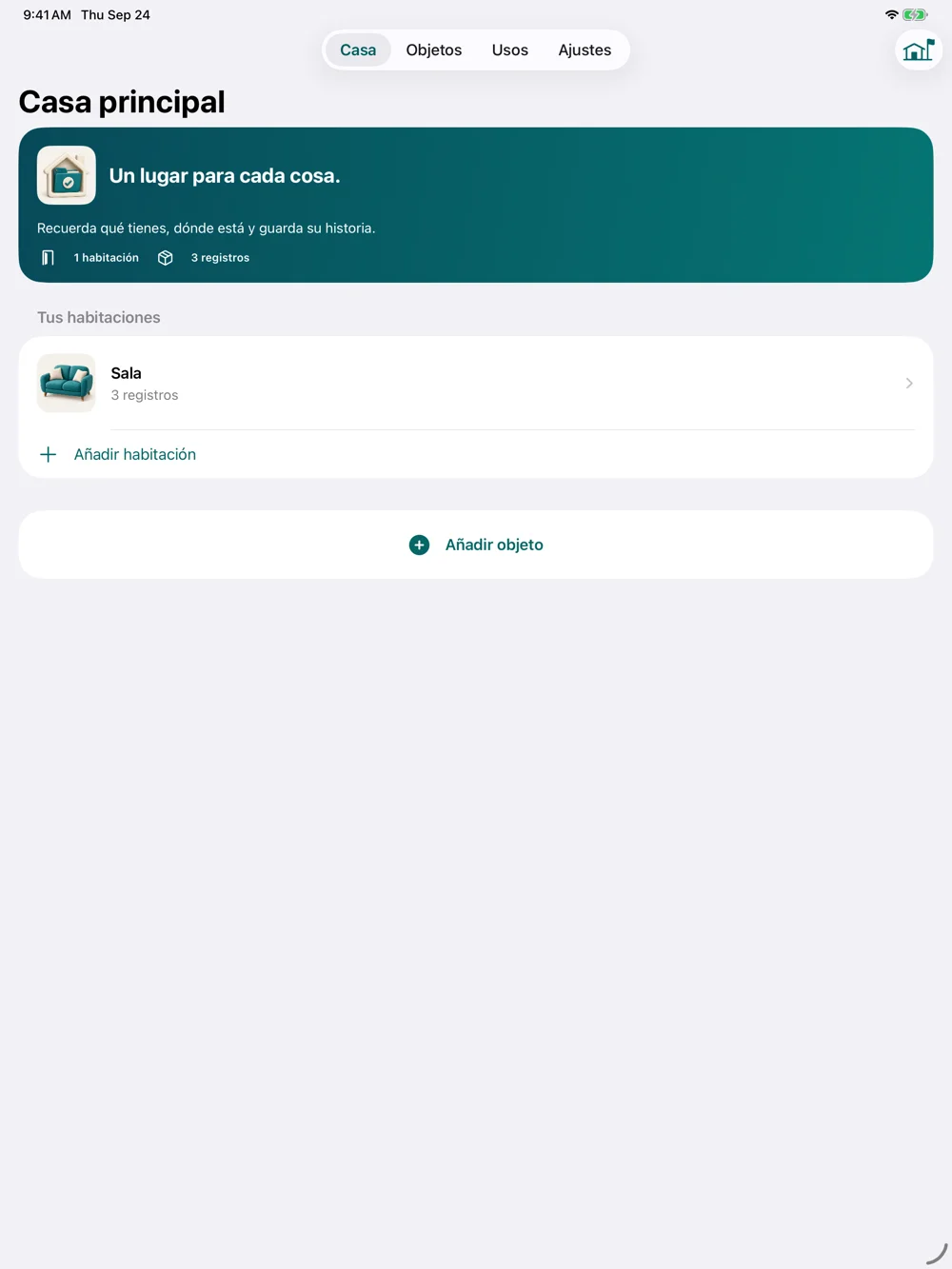 Home Inventory — iPad