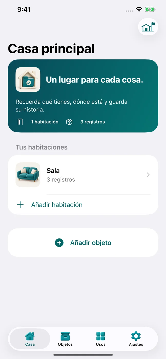 Inventario por habitaciones